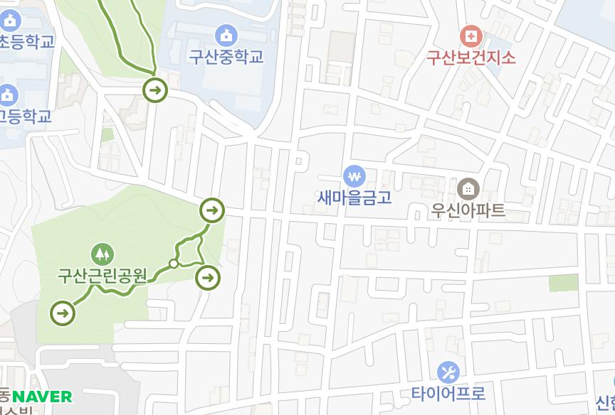 서울특별시 은평구 구산동 엔에스 위치·실거래 시세 지도