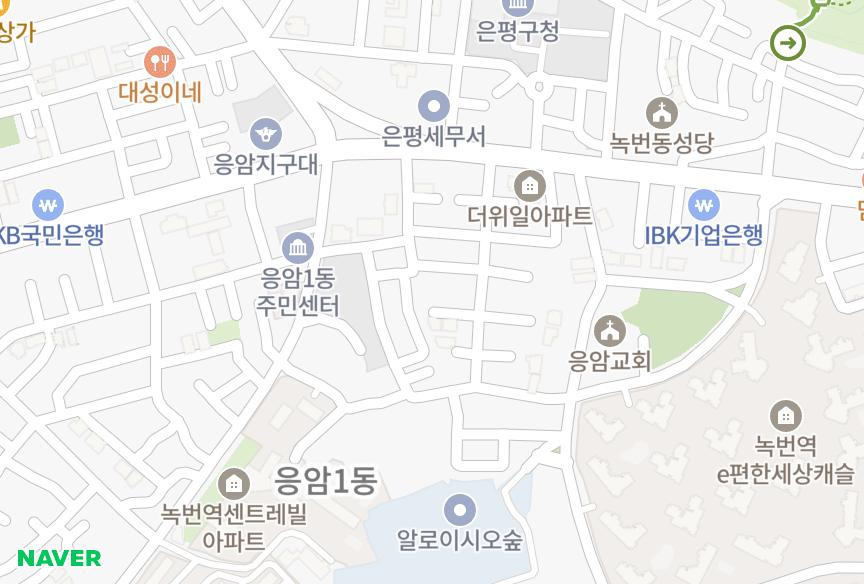 서울특별시 은평구 응암동 유로카운티 위치·실거래 시세 지도