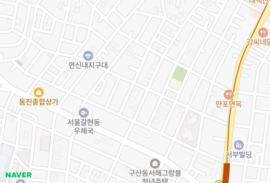 서울특별시 은평구 갈현동 천수 위치·실거래 시세 지도