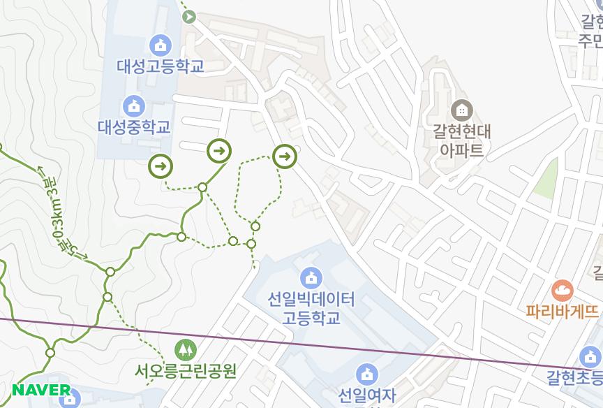서울특별시 은평구 갈현동 한아름 위치·실거래 시세 지도