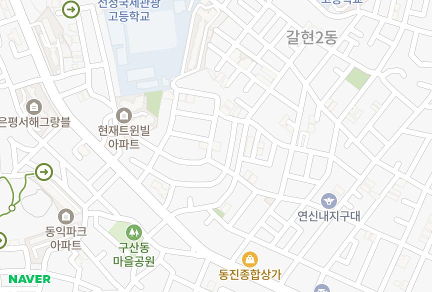 서울특별시 은평구 갈현동 한우리 위치·실거래 시세 지도