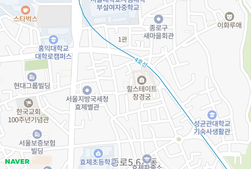 서울특별시 종로구 충신동 CS타워 위치·실거래 시세 지도