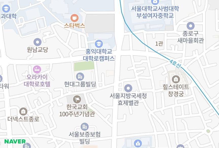서울특별시 종로구 연건동 이화에수풀 위치·실거래 시세 지도