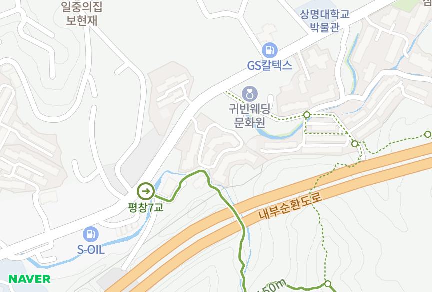 서울특별시 종로구 평창동 벽산평창힐스 위치·실거래 시세 지도