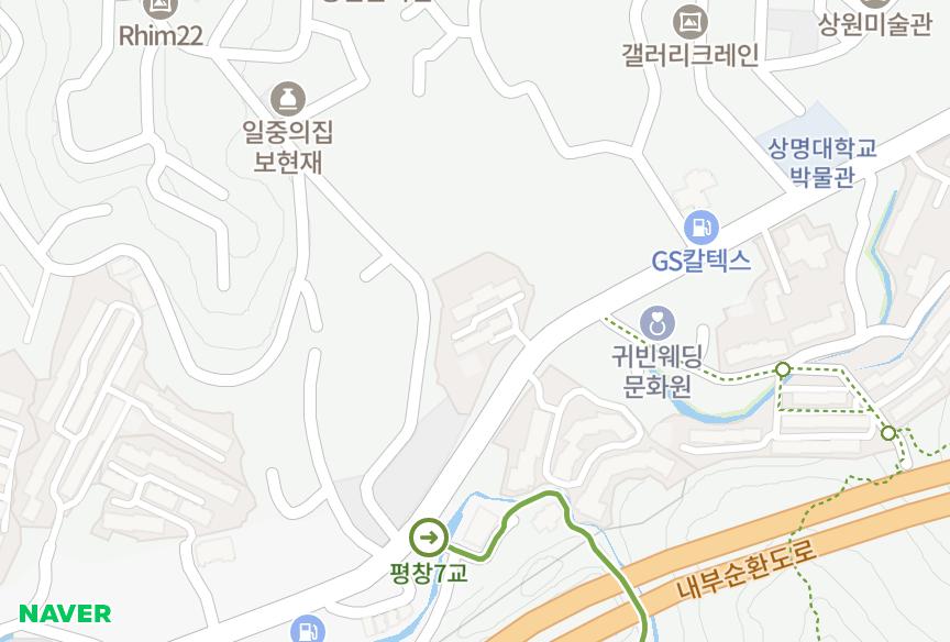 서울특별시 종로구 평창동 일성 위치·실거래 시세 지도