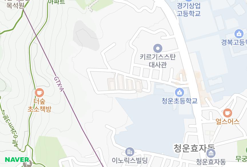 서울특별시 종로구 청운동 청운현대 위치·실거래 시세 지도