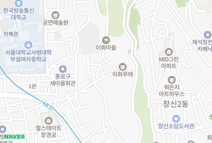 서울특별시 종로구 이화동 송림아마레스 위치·실거래 시세 지도