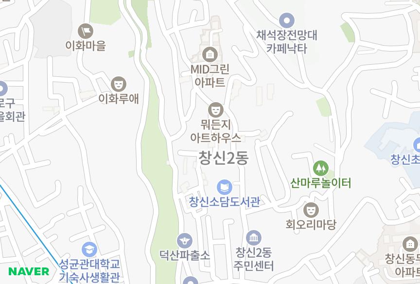 서울특별시 종로구 창신동 덕산 위치·실거래 시세 지도