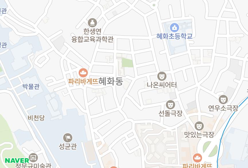 서울특별시 종로구 명륜1가 렉스빌 위치·실거래 시세 지도
