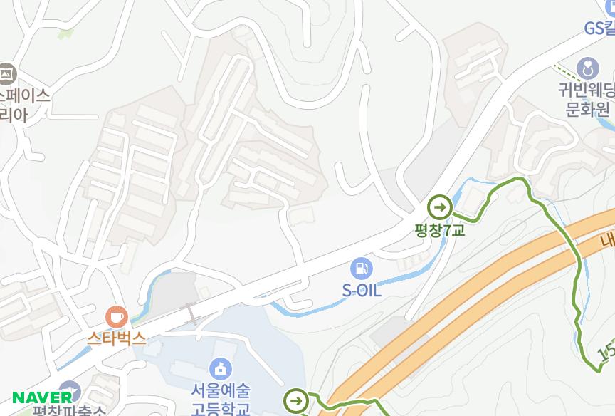서울특별시 종로구 평창동 노블레스빌 위치·실거래 시세 지도