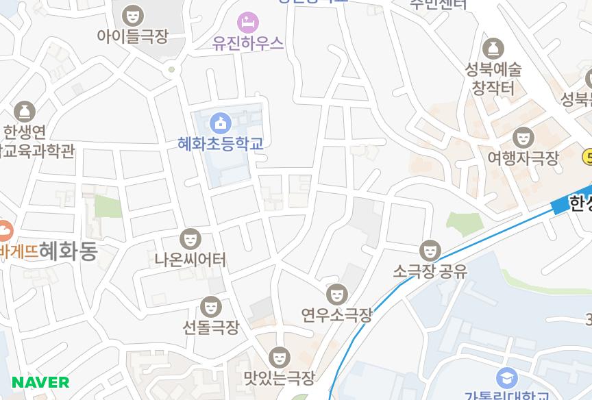 서울특별시 종로구 혜화동 혜화훼미리 위치·실거래 시세 지도