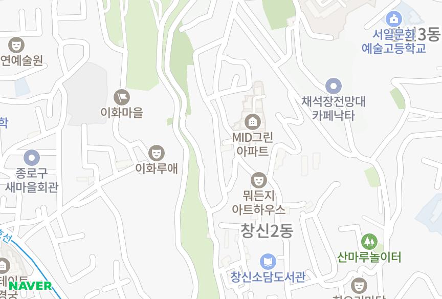 서울특별시 종로구 창신동 흥인 위치·실거래 시세 지도