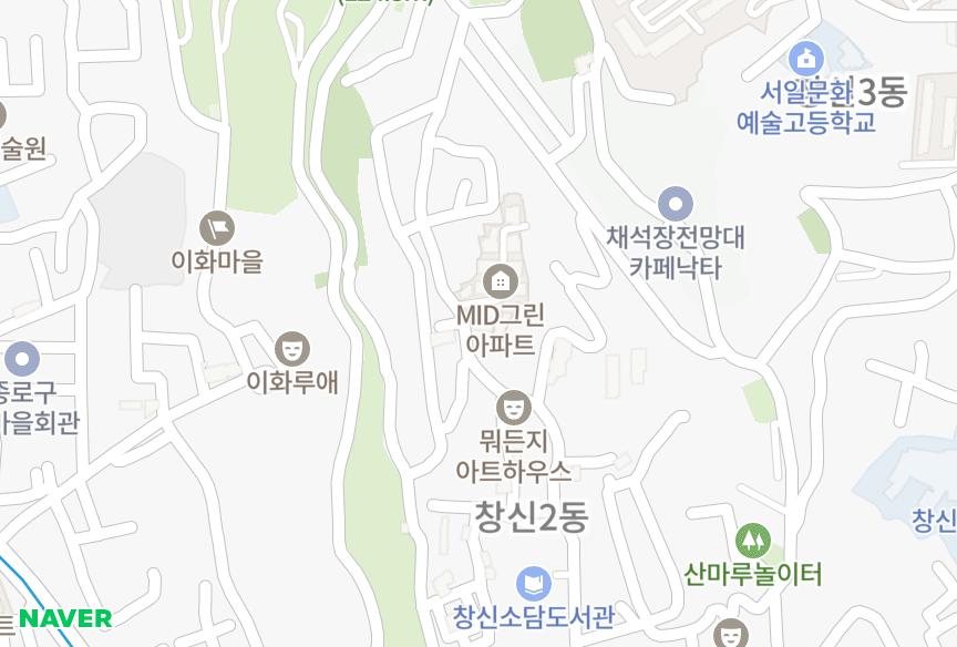 서울특별시 종로구 창신동 일우 위치·실거래 시세 지도