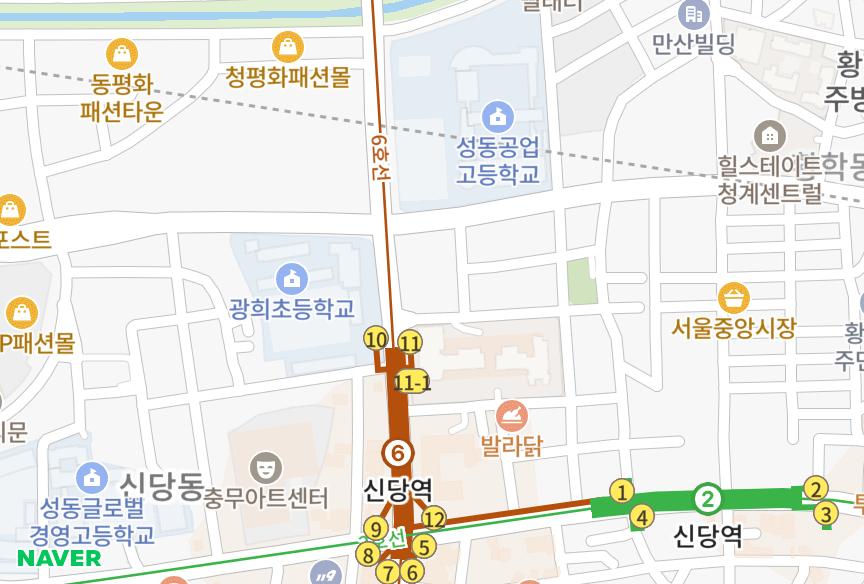 서울특별시 중구 흥인동 현대우일타운 위치·실거래 시세 지도