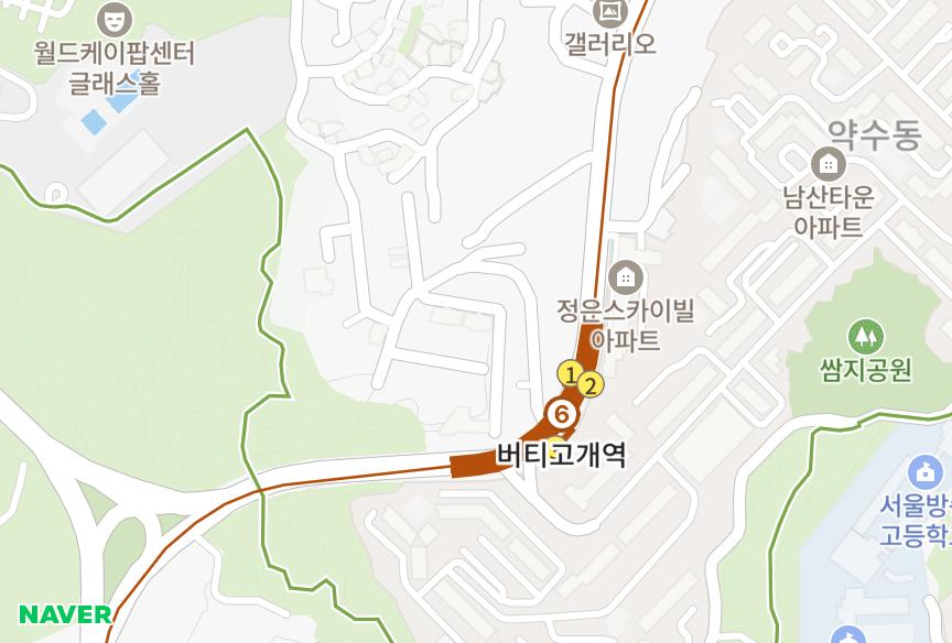 서울특별시 중구 신당동 프라임2차 위치·실거래 시세 지도