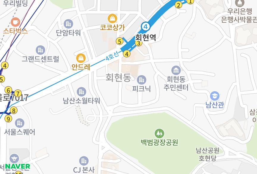 서울특별시 중구 남창동 경서 위치·실거래 시세 지도