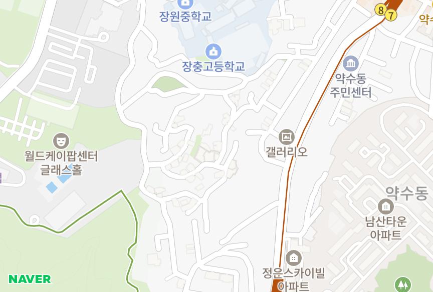 서울특별시 중구 신당동 다오아트빌 위치·실거래 시세 지도