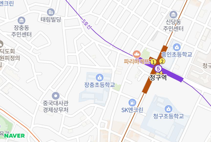서울특별시 중구 신당동 란스미어 위치·실거래 시세 지도