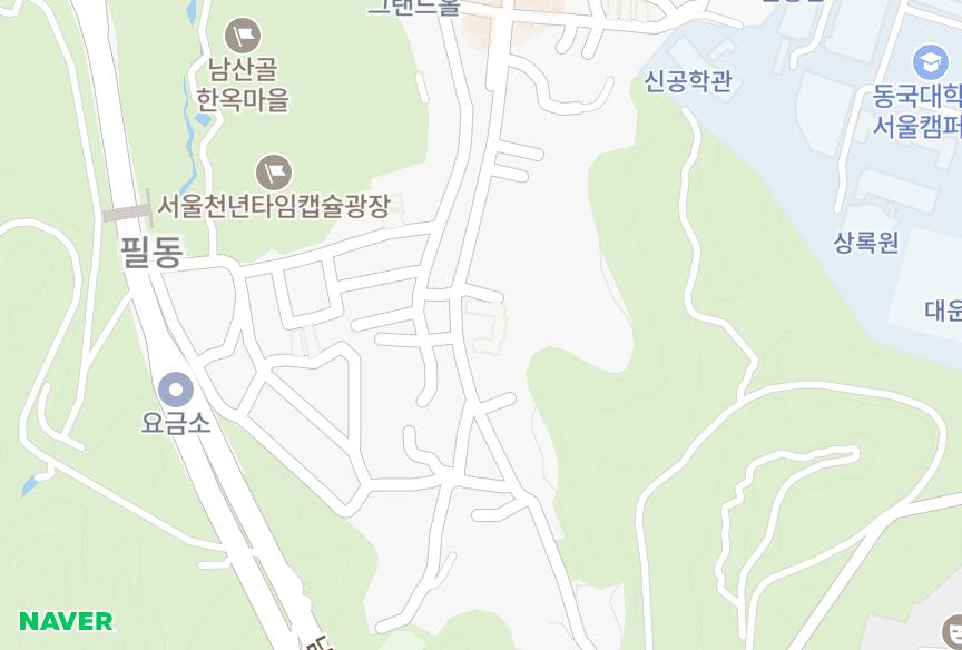 서울특별시 중구 필동3가 미주 위치·실거래 시세 지도