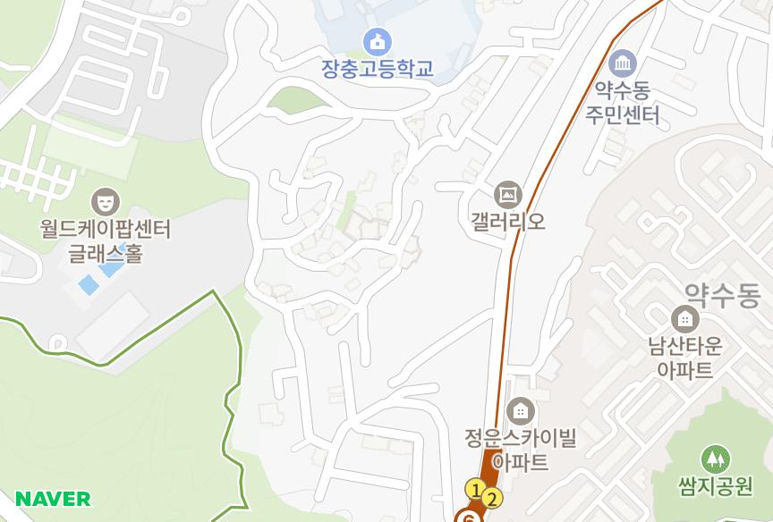 서울특별시 중구 신당동 토토타워 위치·실거래 시세 지도