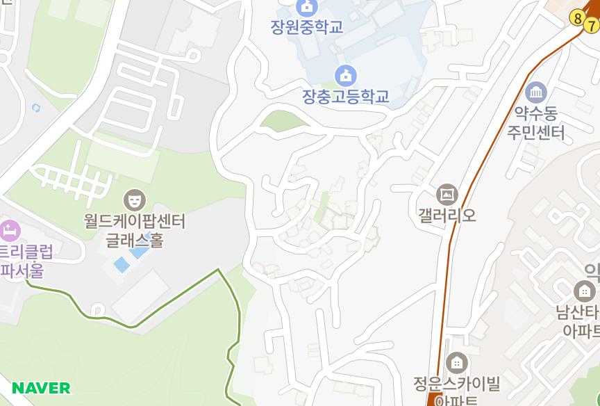 서울특별시 중구 신당동 하영 위치·실거래 시세 지도