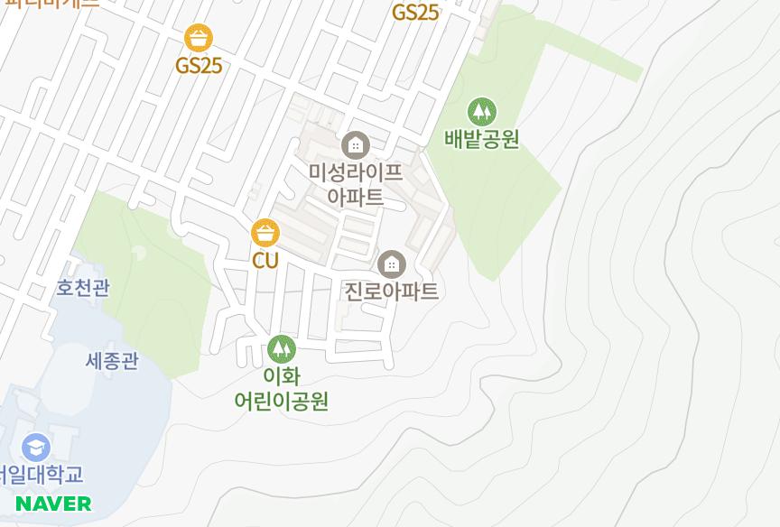 서울특별시 중랑구 면목동 면목8동진로 위치·실거래 시세 지도