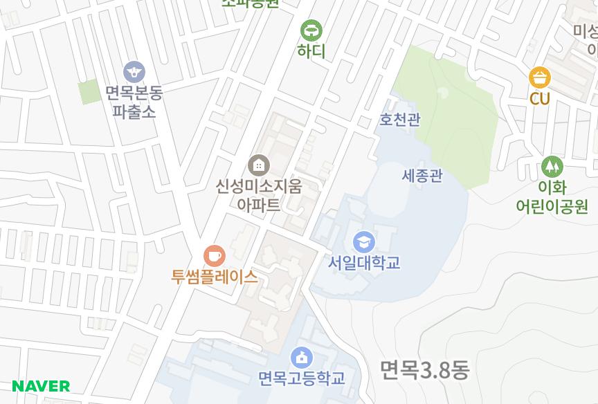서울특별시 중랑구 면목동 면목동2차미소지움 위치·실거래 시세 지도