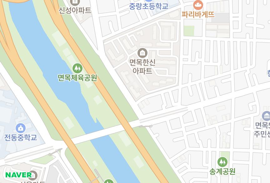 서울특별시 중랑구 면목동 형진 위치·실거래 시세 지도