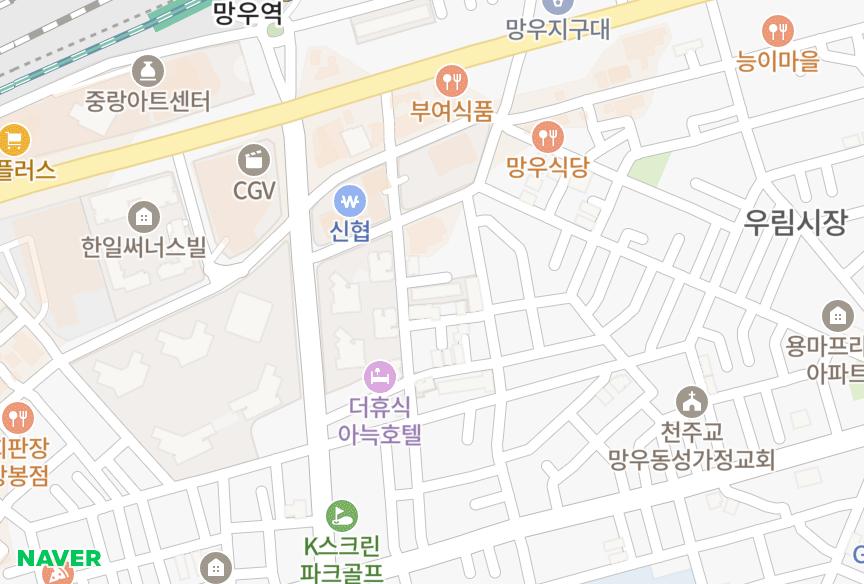 서울특별시 중랑구 망우동 문수해오름 위치·실거래 시세 지도