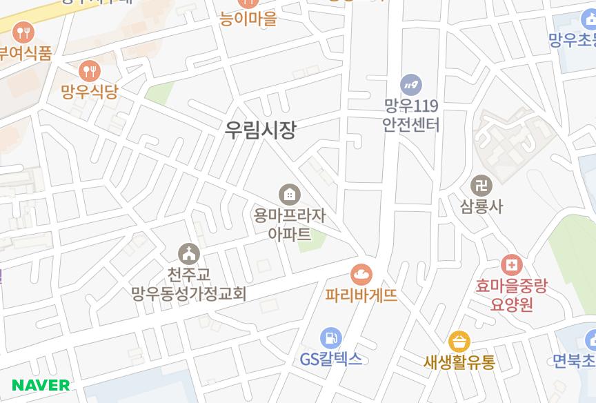 서울특별시 중랑구 망우동 용마프라자 위치·실거래 시세 지도