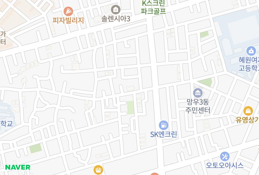 서울특별시 중랑구 면목동 한건브리앙 위치·실거래 시세 지도