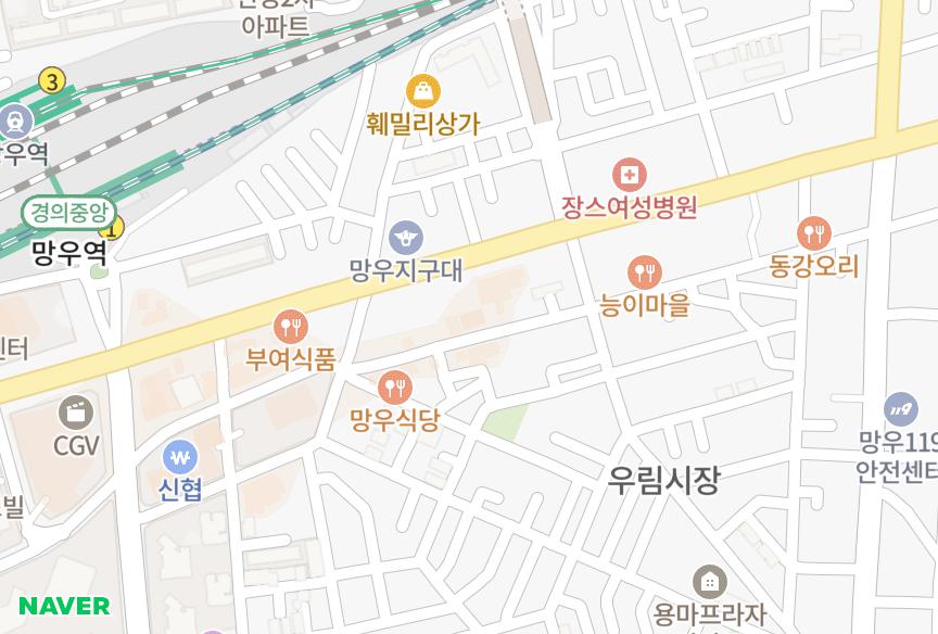 서울특별시 중랑구 망우동 문수해오름 위치·실거래 시세 지도