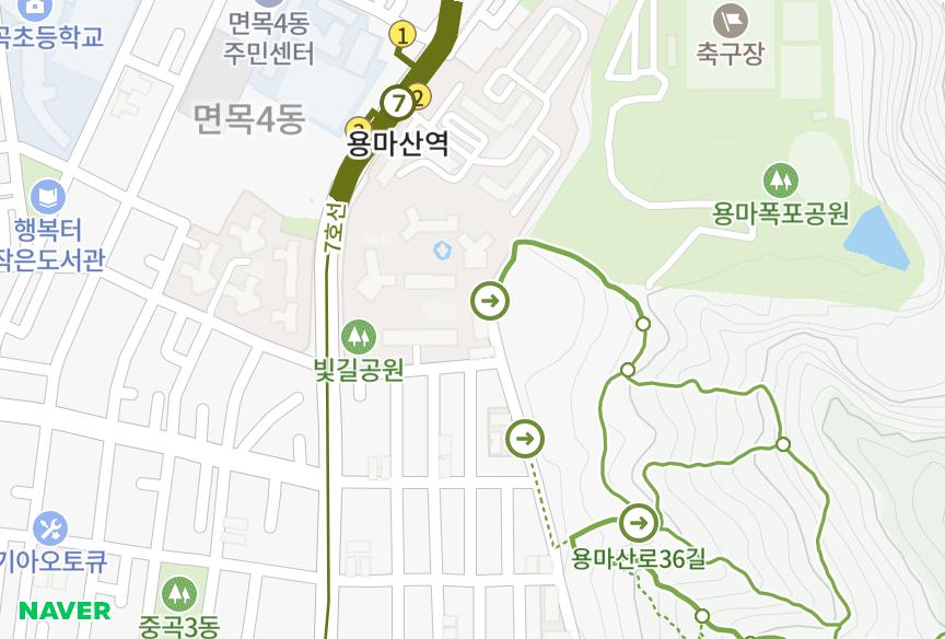 서울특별시 중랑구 면목동 동성네스트빌101차 위치·실거래 시세 지도