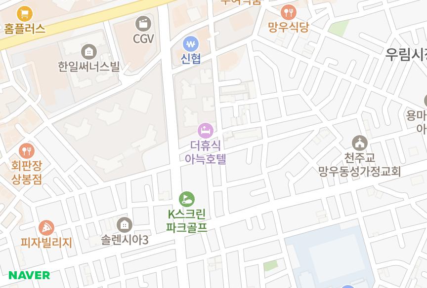 서울특별시 중랑구 망우동 아스테르 위치·실거래 시세 지도