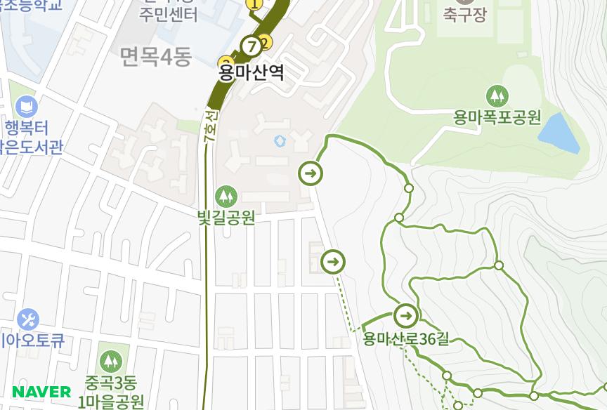 서울특별시 중랑구 면목동 동성네스트빌102차 위치·실거래 시세 지도