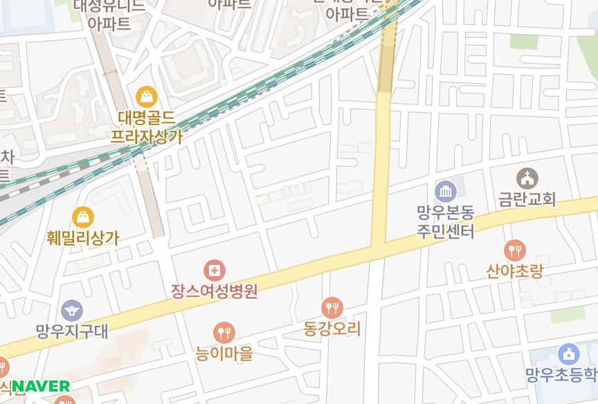 서울특별시 중랑구 신내동 월드 위치·실거래 시세 지도