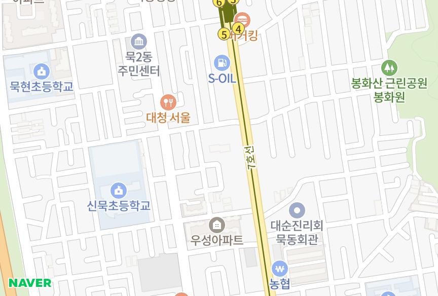 서울특별시 중랑구 묵동 효산센터빌 위치·실거래 시세 지도