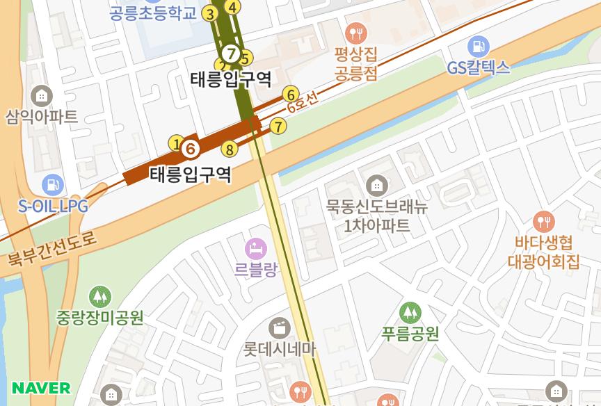 서울특별시 중랑구 묵동 늘봄 위치·실거래 시세 지도