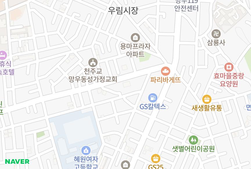 서울특별시 중랑구 망우동 진명 위치·실거래 시세 지도