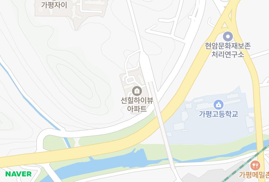 경기도 가평군 가평읍 대곡리 썬힐 위치·실거래 시세 지도