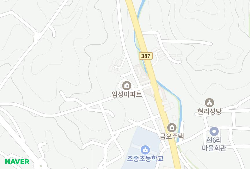 경기도 가평군 조종면 현리 임성 위치·실거래 시세 지도