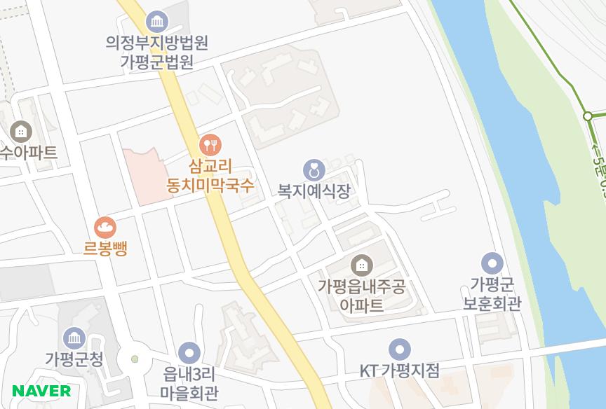 경기도 가평군 가평읍 읍내리 정명 위치·실거래 시세 지도
