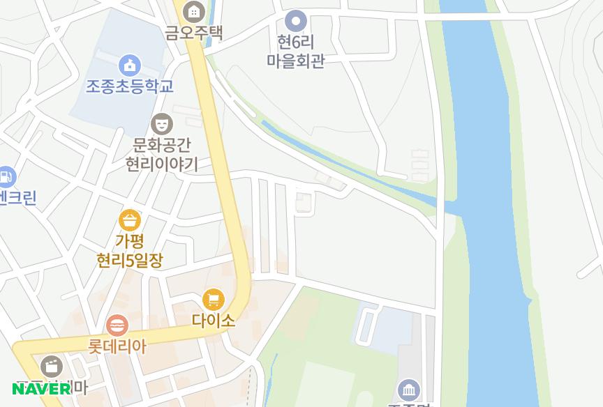 경기도 가평군 조종면 현리 청수1동 위치·실거래 시세 지도