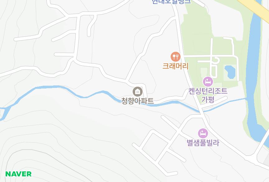경기도 가평군 상면 덕현리 청향 위치·실거래 시세 지도