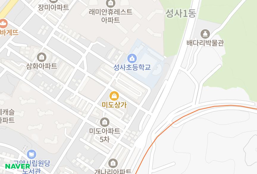 경기도 고양시 덕양구 성사동 미도7차 위치·실거래 시세 지도