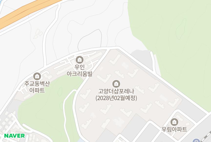 경기도 고양시 덕양구 주교동 삼림 위치·실거래 시세 지도