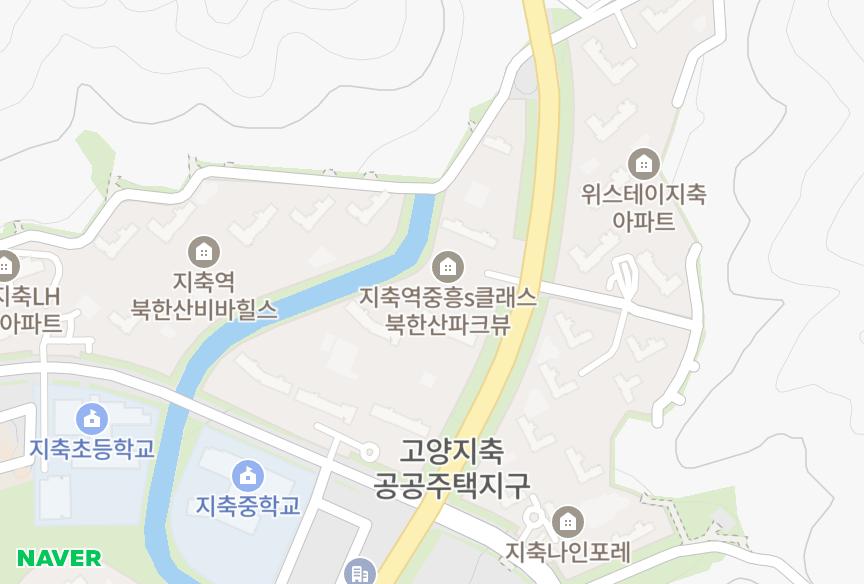 경기도 고양시 덕양구 지축동 지축역중흥S-클래스북한산파크뷰 위치·실거래 시세 지도