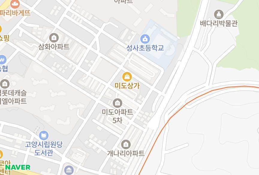 경기도 고양시 덕양구 성사동 미도6차 위치·실거래 시세 지도