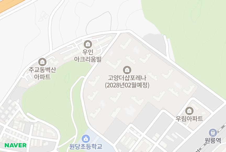 경기도 고양시 덕양구 주교동 미도 위치·실거래 시세 지도