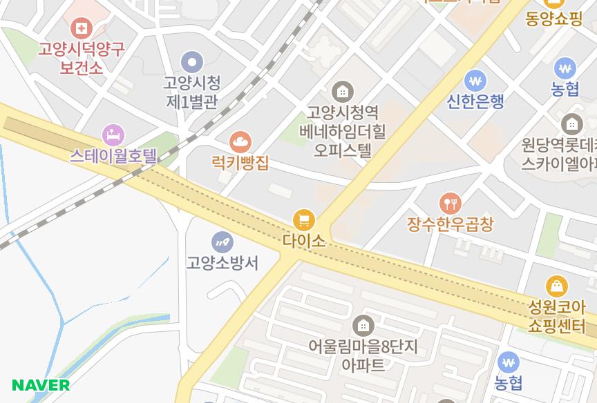 경기도 고양시 덕양구 주교동 우분투포레스트 위치·실거래 시세 지도